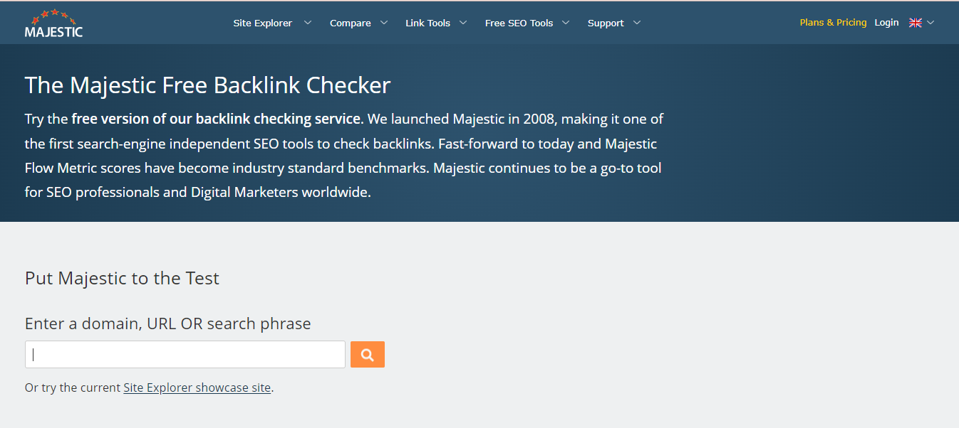 Majestic - backlink campaign